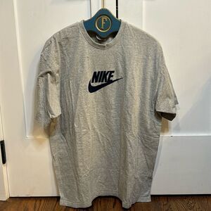 Nike Gray Felt Logo Tee - XL